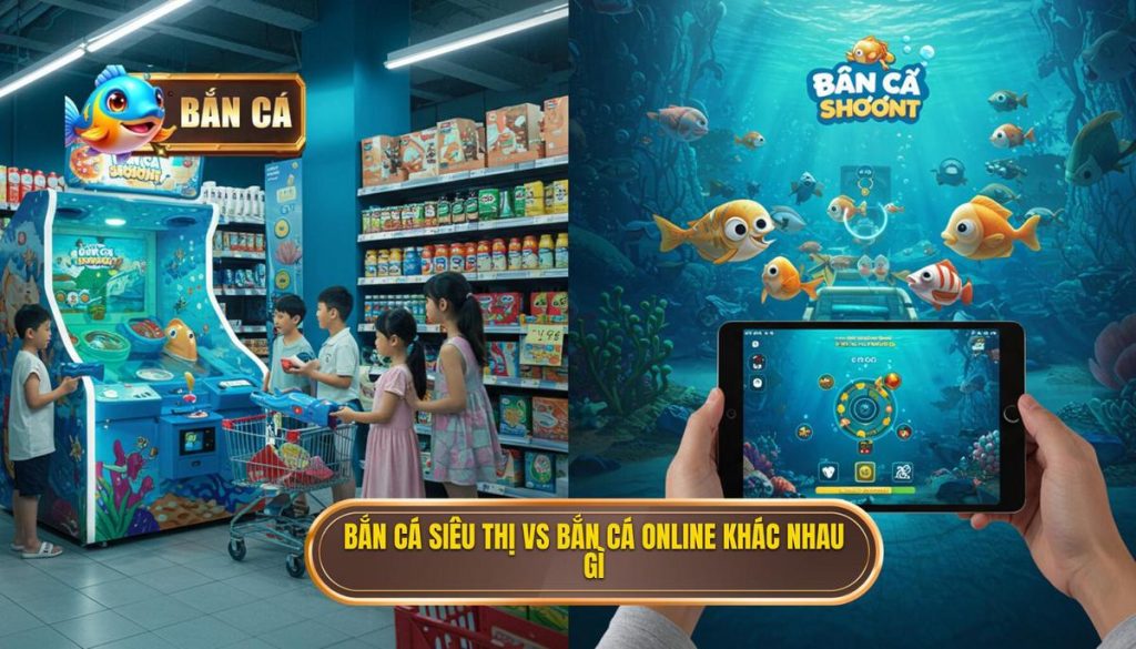 bắn cá siêu thị vs bắn cá online khác nhau gì